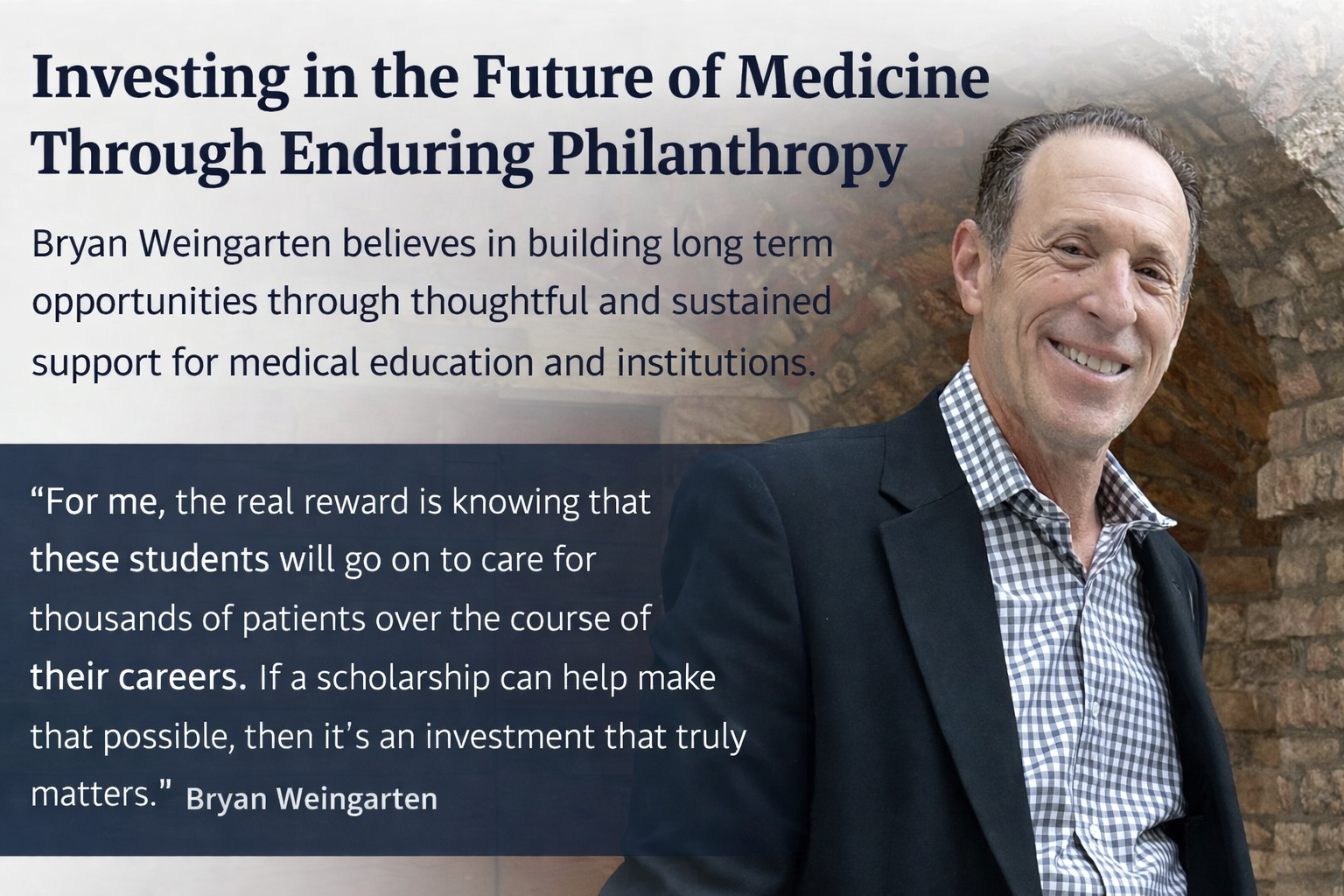 Investing in the Future of Medicine Through Enduring Philanthropy