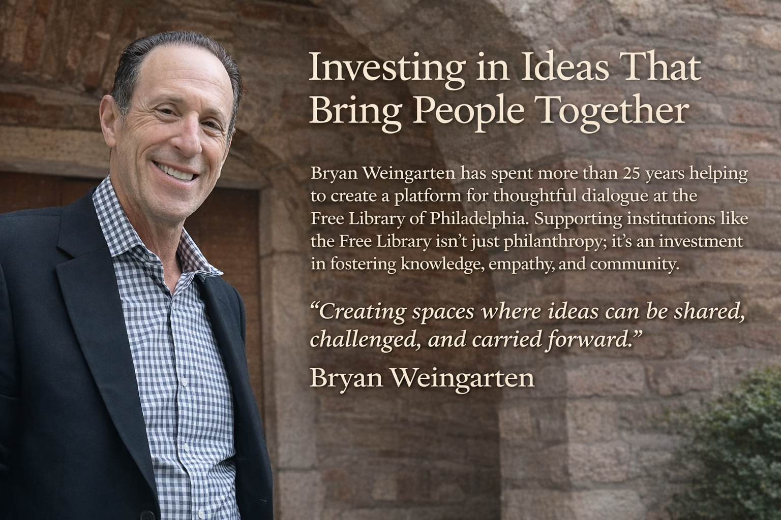 Investing in Ideas That Bring People Together