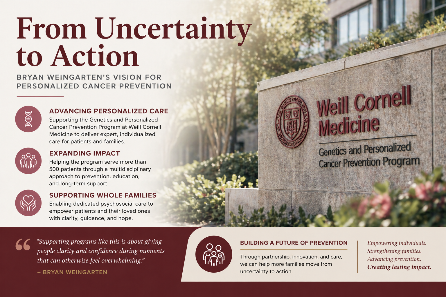 Bryan Weingarten’s Vision for Personalized Cancer Prevention