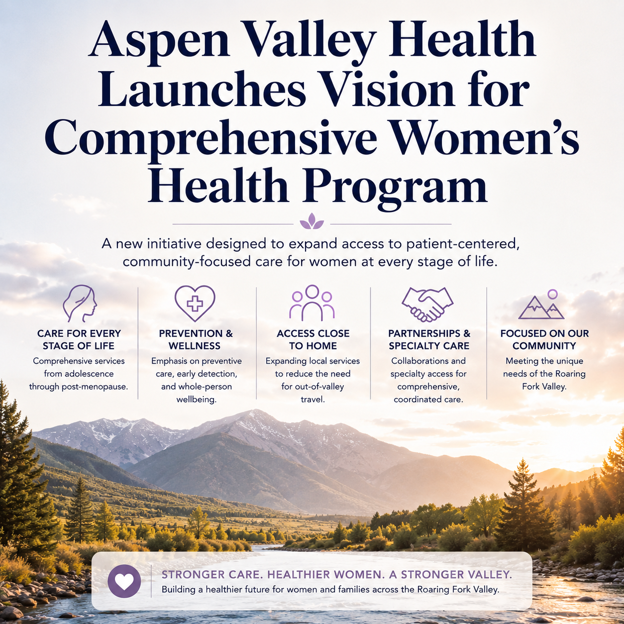 Aspen Valley Health Launches Vision for Comprehensive Women’s Health Program