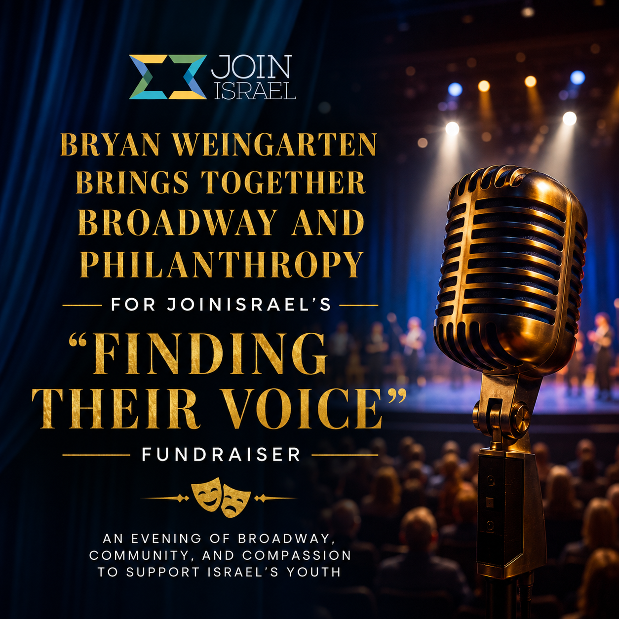 Bryan Weingarten Brings Together Broadway and Philanthropy for JoinIsrael’s “Finding Their Voice” Fundraiser