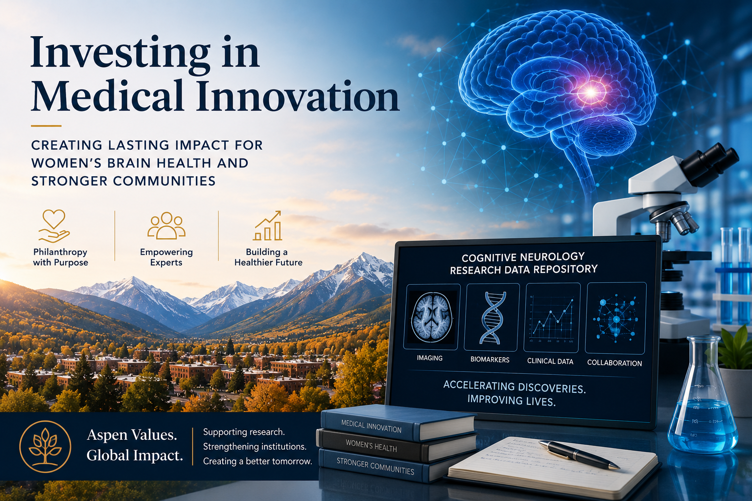 Investing in medical innovation to advance women’s brain health and Alzheimer’s research through meaningful philanthropy.