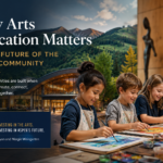 Children participating in arts education at a cultural institution in Aspen, Colorado