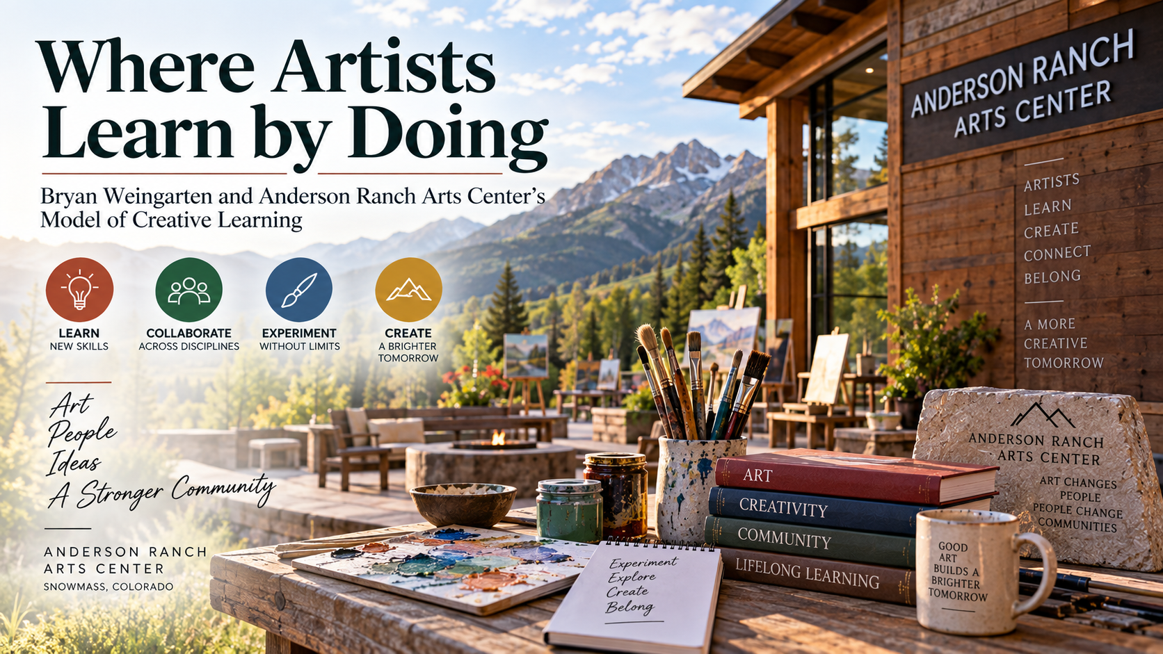 Anderson Ranch Arts Center supporting hands-on creative learning, collaboration, and artistic experimentation